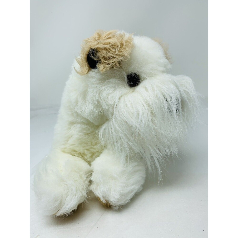 Rare Vintage Mary Meyer Plush Schnauzer White Tan Puppy Dog 12" Soft Stuffed Toy